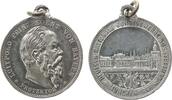 München tragbare Medaille Zinn München - Deutsch Nationale Kunstgewerbeausstellung, Bayern, Brustbild von Prinzregent Luitpold nach rechts / Stadtansicht, -