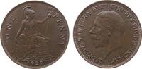 GB Großbritannien ab 1708 1 Penny Br Georg V, Seaby 4055, etwas fleckig, kleiner Randstoß -