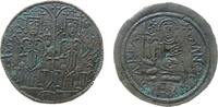 Ungarn Follis / Skyphat Ku Bela III (1172-96), nach byzantinischem Vorbild, zwei Herrschergestalten zw. Langkreuzen, unten III, / Madonna thront von vor -