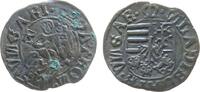 Ungarn Denar Ag Wladislaw II (1490 - 1516), KH, PATRON.VNGAR / ..VNGARI -