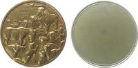 Frankreich Medaille Bronze Tierdarstellungen - les animaux malades de la peste, div. Tierarten u.a. Löwe, Esel Wildschwein etc., einseitig, v. Virio -