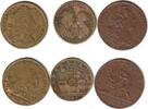 Jetons Lot zu 3 Jetons div. Bronze Louis XV. 1747 (28,5 MM), Louis XIV. o.J. (27 MM), Louis XIV. und Maria Theresia 1666 (24,5 MM) fast ss und ss