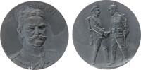 erster Weltkrieg Medaille Zink Mackensen August von - auf die Waffenbrüderschaft mit Österreich, Brustbild von vorn / ein deustcher und ein österreichisch -