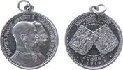 erster Weltkrieg tragbare Medaille Aluminium Wilhelm II. (1888-1918) und Franz Joseph I. - Einigkeit macht stark, beider Brustbilder gestaffelt nach rechts / beide -