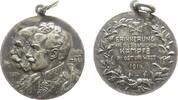 erster Weltkrieg tragbare Medaille Bronze versilbert Wilhelm II und Franz Josef I von Österreich - auf die siegreichen Kämpfe in Ost und West, beider Büsten nach -