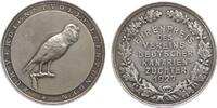 Tiere Medaille Silber Deutscher Kanarienzüchter Verein - für verdienstvolle Leistungen, Kanarienvogel auf Zweig / Mehrzeiler, v. Oertel, ca. 3 -