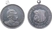 Städte Medaille Aluminium Leipzig - auf die Einweihung des Reichsgerichtsgebäudes, Büste von Wilhelm II. mit Pickelhaube nach rechts / Wappen, c -