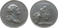 Jetons Medaille 1793 Zinn Louis XVI. (1774-1793) - auf seine Hinrichtung, Büste nach rechts / Francia sitzt trauernd neben der Urne, am Boden Kro...
