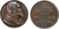 Frankreich Suitenmedaille Bronze Jeannin Pierre (1540-1622) - französischer Staatsmann und Diplomat, Büste nach rechts / Mehrzeiler, v. Wolff, ca. 41 MM, -