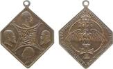 Wilhelm II. (1888-1918) tragbare Klippe Bronze Wilhelm II (1888-1918) - auf die Kaiserparade und - Manöver des Badischen - Bayrischen und Wüttembergischen Armeekorps, -