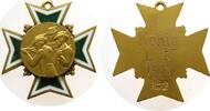 Medaille 1958 Schützen nach 1945 Messing teilemailliert König L.G. (Luftgewehr), Schützenorden, v. Wiedmann Frankfurt, ca. 36 MM vz-stgl