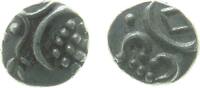 Indien IPS 1 Chuckram Ag Travancore, 1600-1847, ca. 0,35 Gramm -