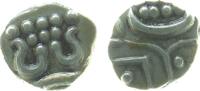 Indien IPS 1 Chuckram Ag Travancore, 1600-1847, ca. 0,35 Gramm -
