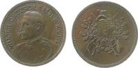 Schützen Jeton Bronze Wilhelm II (1888-1918) - Schützenauszeichnung, Brandenburg-Preußen, Brustbild nach links / Zielscheibe mit gekreuzten Fli -