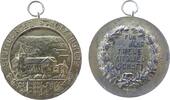 Schützen tragbare Medaille Silber vergoldet Stuttgart - für 40jährige Mitgliedschaft in der Schützengilde, Stadtansicht über Wappen / Schrift im Kranz, v.M -