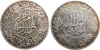 Marokko 10 Dirhams Ag AH1331, Gad.58, Mulai Youssef, selten, Patina -