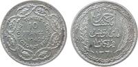 Tunesien Franz. 10 Francs Ag Ahmed, Bey (1929-1942),Gad.100, selten -
