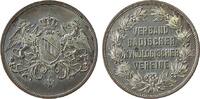 Medaille o.J. Tiere Bronze versilbert Verband Badischer Kynologischer Vereine, Wappen / Mehrzeiler, ca. 33,5 MM, kleiner Korrosionsfleck vz