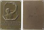 Sport Plakette Bronze KM-Wettbewerb P.S.B.ABT. KANU - 1046 km, Althlet mit Lorbeerzweig, v. Oertel, ca. 40 x 56 MM, vier Befestigungslöcher -