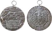 Schützen tragbare Medaille Zinn versilbert (?) Schwetz (Marienwerder) - XI. Westpreuss. Prov. Bundesschiessen, für 30 Punkte, Schütze mit Gewehr im Anschla -