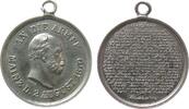 Wilhelm I. (1861-1888) tragbare Medaille Silber Wilhelm I. (1861-1888) - auf die Rede des Armee-Oberbefehlshabers zum Kriegsausbruch, Büste nach rechts / Mehrzeiler, Sig -