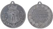 Städte tragbare Medaille Aluminium Bamberg - auf das 20. Stiftungsfest des Kriegerbundes, Wappen / Mehrzeiler, v. Lauer, ca. 30,5 MM, kleine Randfehler -