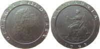 GB Großbritannien ab 1708 2 Pence Ku Georg III, übliche Randstöße, Cartwheel -