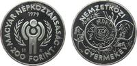 Ungarn 200 Forint Ag Jahr des Kindes, etwas fleckig -