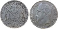 Frankreich 5 Francs Ag Napoleon III, BB (Strasburg), kleine Randstöße -
