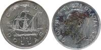 Kanada 1 Dollar Ag Neufundland, Segelschiff, Patina -