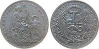 Peru 1 Sol Ag Republik -