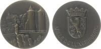 Luxemburg Medaille Bronze Luxemburg, Stadtansicht / gekröntes Wappen, ca. 40,3 MM -