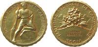 Schützen Medaille Silber vergoldet Schweizer Karabinerschützenverein - Ehrenmedaille des Schweizerischen Schützenvereins, Société Suisse des Carab -