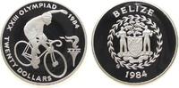 Belize 20 Dollar Ag Olympiade Radfahren -