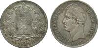 Frankreich 5 Francs Ag Charles X, B (Rouen), kleine Randfehler -