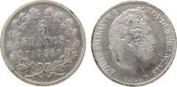 Frankreich 5 Francs Ag Louis Philippe I, W (Lille) -