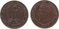 Frankreich 2 Centimes Br Napoleon III, BB (Strasbourg) -
