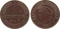 Frankreich 1 Centime Br Ceres, A (Paris) -