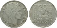 Frankreich 20 Francs Ag Turin, Gad. 852 -