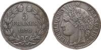 Frankreich 5 Francs Ag Ceres, Dritte Republik, A (Paris), kleine Randfehler -