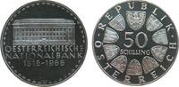 Österreich 50 Schilling Ag Nationalbank, zaponiert -