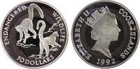 50 Dollar 1992 Cook Inseln Ag Lemuren pp