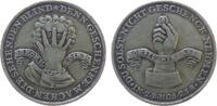 Schweiz Medaille Silber Johann Joachim von Epp von Uri - Auf die Bestechlichkeit des Thurgauer Landvogts, satirische Medaille, Hand mit Geldstück -