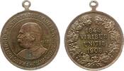Franz Josef I (1848-1916) tragbare Medaille 1908 o.J. Bronze Franz Joseph I. (1848-1916) - auf das 60jährige Regierungsjubiläum, Büste nach links...