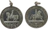 Wilhelm II. (1888-1918) tragebare Medaille Bronze versilbert Wilhelm II. (1888-1918) - auf das Manöver des D.K.S.12 Armeecorps, berittener Soldat nach rechts / Kaiser Wilh -