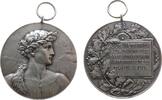 Sport tragbare Medaille Silber Kaltental - auf den Jubel Wettstreit des Kraftsportvereines, HSPR. 3. PR. (Hochsprung), griechischer Athlet mit Siegerkra -