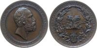 Norwegen Medaille Bronze Oscar II. (1872-1907) - auf die 9. Nordische Landwirtschaftsausstellung in Christiana in (Oslo), Büste nach rechts / land -
