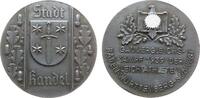 Drittes Reich Medaille Zink Kandel - auf den Gauvergleichskampf der Leichtathleten Baden-Württemberg-Südwest, Wappen / Reichsadler mit Swastika über Ei -