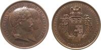Napoleon Medaille Bronze Napoleon III (1852-1870) - auf die Ackerbau- und Kunstausstellung in Metz, Büsten des Kaiserpaares nach rechts / Wappen, -