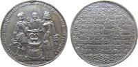 Gelegenheitsmedaillen Medaille Silberguß Liebe und Ehe, Dresden, ein von Christus getrautes Brautpaar / Mehrzeiler - oben und unten ein Liebesknoten, v. Chr. W -